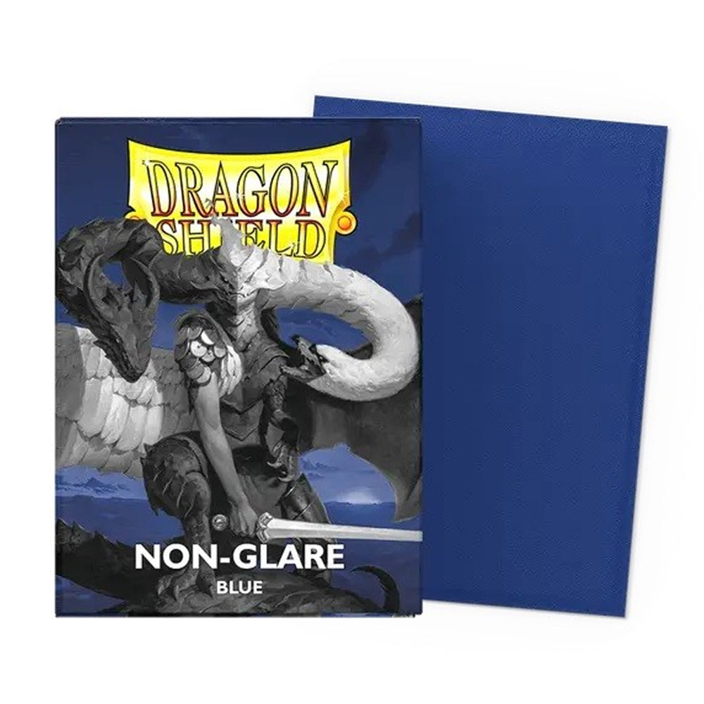 BLUE MATTE NON-GLARE - FUNDAS DRAGON SHIELD - 100PC
