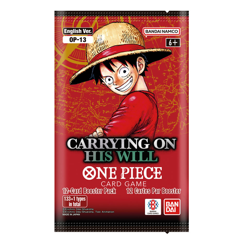 SOBRE OP-13 CARRYING ON HIS WILL ONE PIECE TCG (INGLÉS)