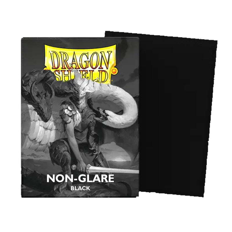 NON GLARE BLACK - FUNDAS DRAGON SHIELD - 100PC