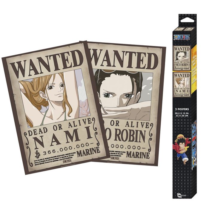 SET 2 CHIBI POSTERS NAMI & ROBIN ONE PIECE
