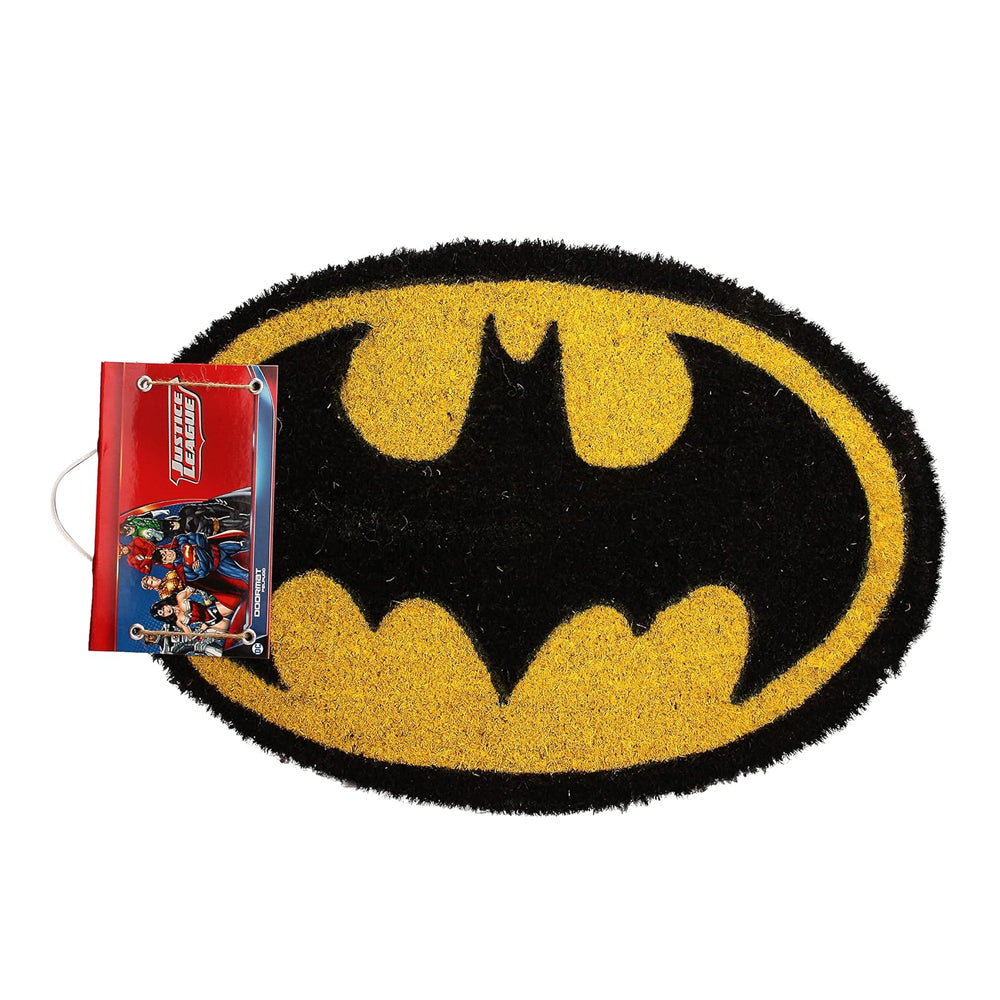 FELPUDO 60X40 LOGO BATMAN OVALADO DC COMICS