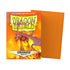 ORANGE MATTE - FUNDAS DRAGON SHIELD - 100PC