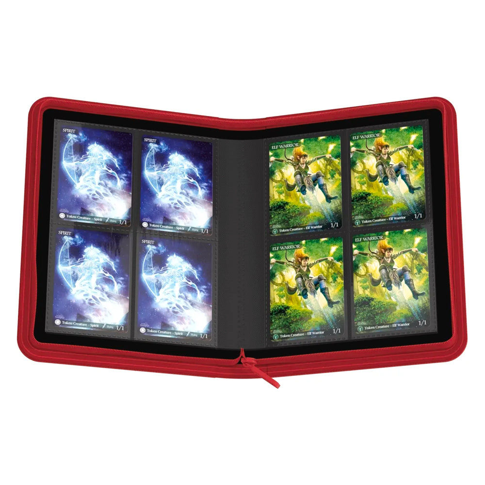 ALBUM ZIPFOLIO 160 8-POCKET XENOSKIN RED