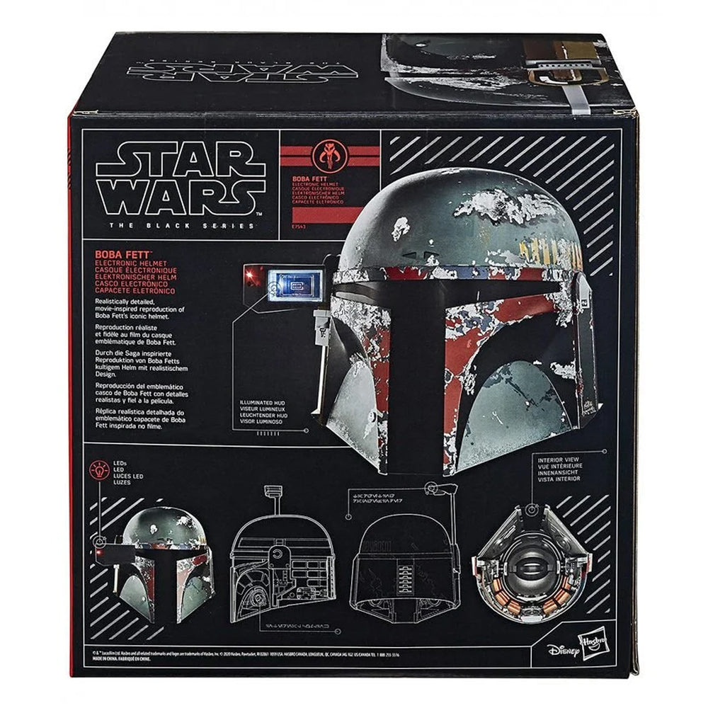CASCO ELECTRONICO BOBA FETT REPLICA ESCALA 1:1 BLACK SERIES STAR WARS