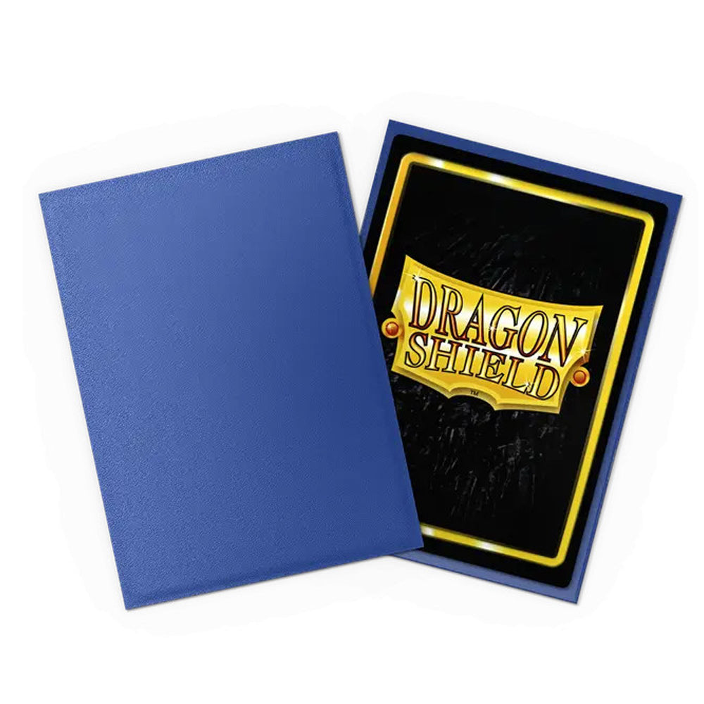 BLUE MATTE NON-GLARE - FUNDAS DRAGON SHIELD - 100PC