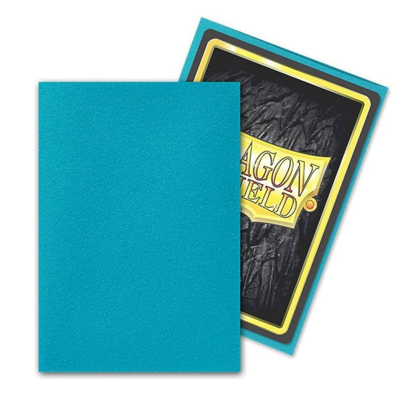 TURQUOISE MATTE - FUNDAS DRAGON SHIELD - 100PC