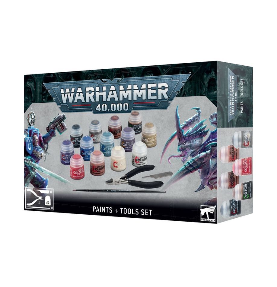 WARHAMMER 40K: SET DE PINTURA Y HERRAMIENTAS