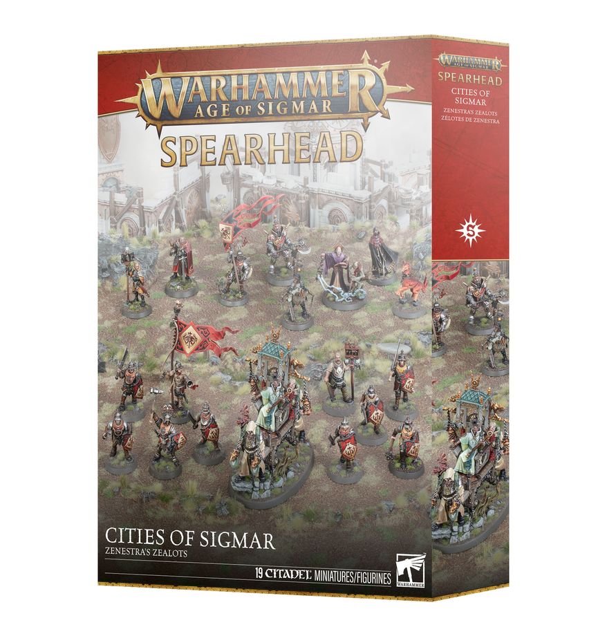 CITIES OF SIGMAR: SPEARHEAD - ZENESTRA'S ZEALOTS - Punta de lanza de las Ciudades de Sigmar - Fanáticos de Zenestra