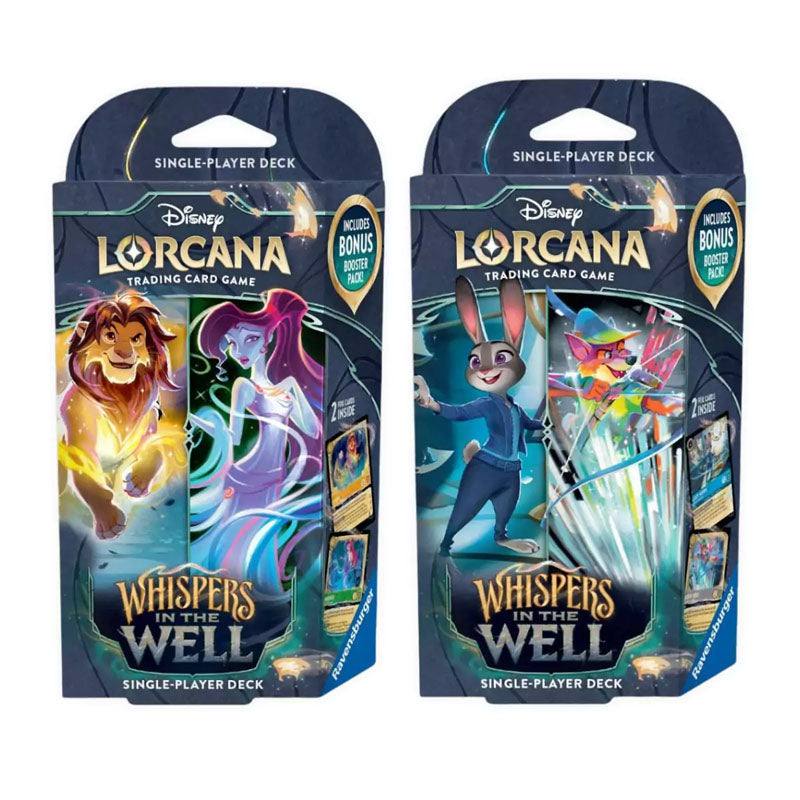 PACK DE MAZOS WHISPERS IN THE WELL - DISNEY LORCANA TCG - (INGLÉS)
