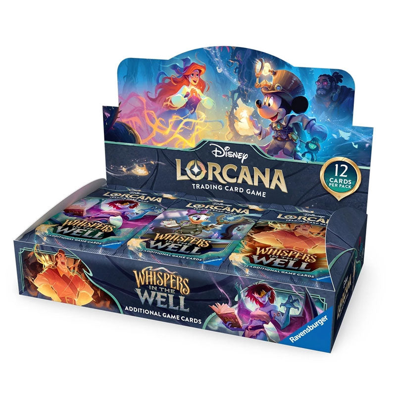 CAJA DE 24 SOBRES WHISPERS IN THE WELL - DISNEY LORCANA TCG - (INGLÉS)