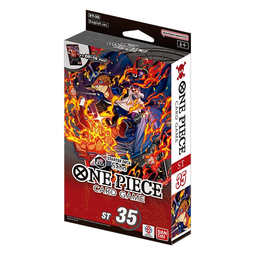 STARTER DECK - RED/BLACK Sabo - [ST-35] - ONE PIECE TCG (INGLÉS)