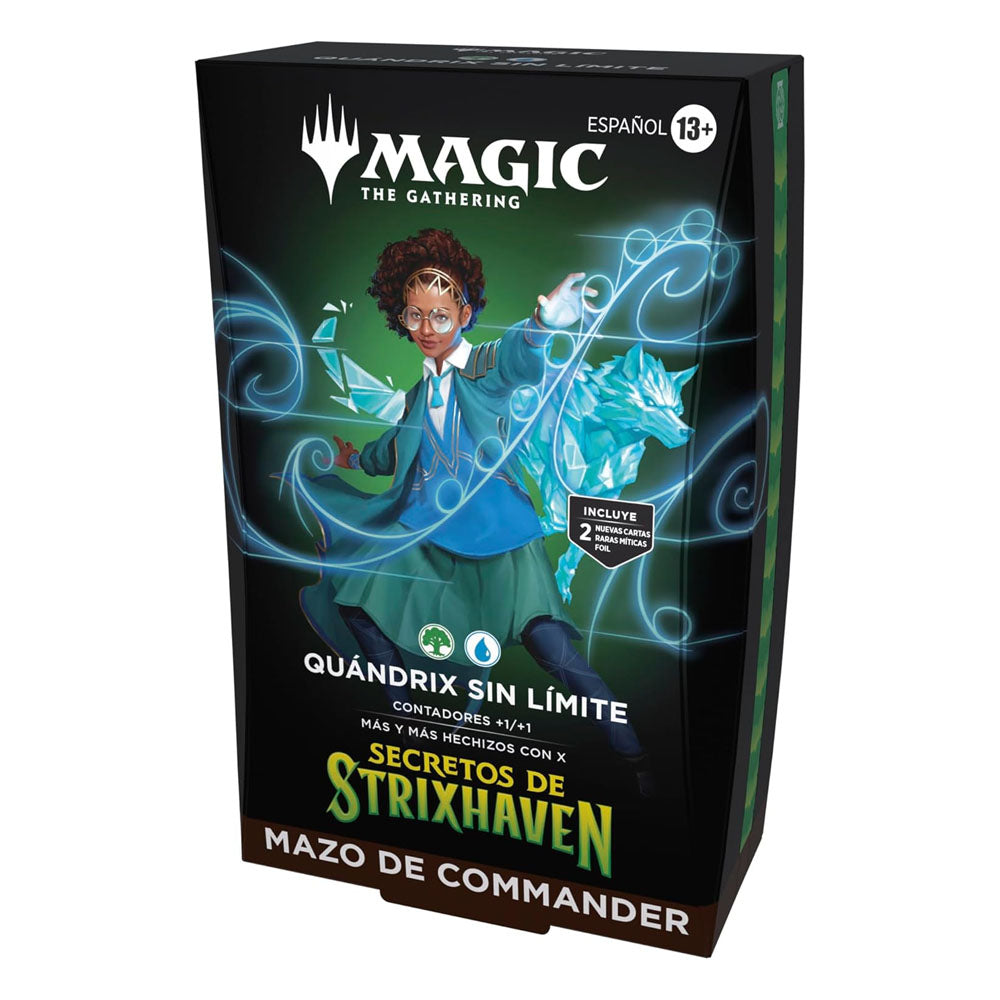 MTG - Mazo de Commander de Secretos de Strixhaven, de Magic: The Gathering - Quándrix sin límite (ESPAÑOL)