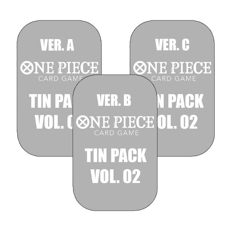 PACK DE 3 TIN PACK VOL.02 ONE PIECE TCG (INGLÉS)