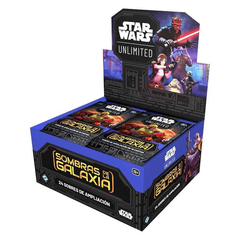 CAJA DE 24 SOBRES STAR WARS UNLIMITED SOMBRAS DE LA GALAXIA (ESPAÑOL)