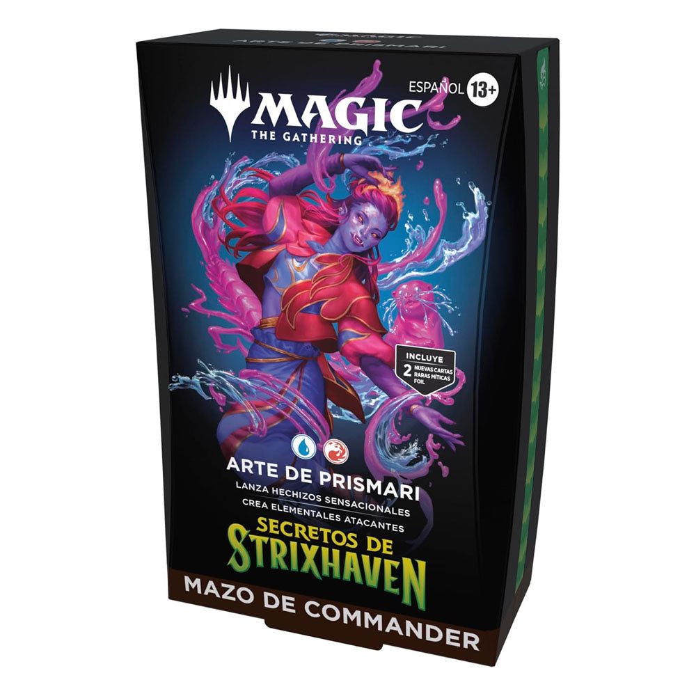 MTG - Mazo de Commander de Secretos de Strixhaven, de Magic: The Gathering - Arte de Prismari (ESPAÑOL)