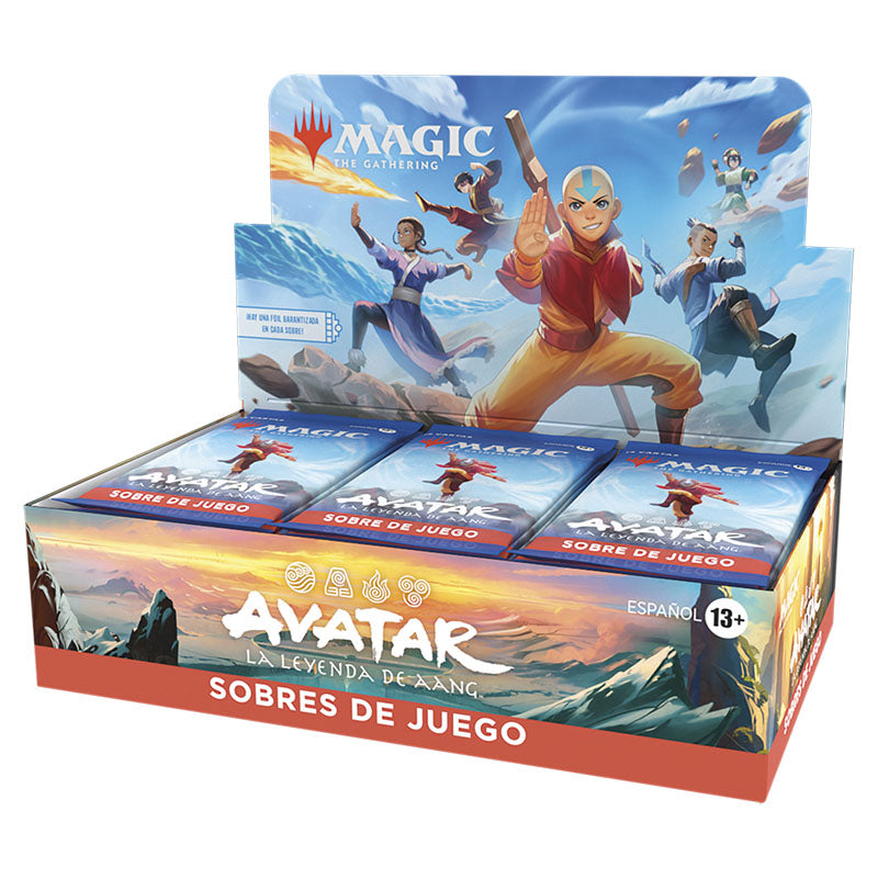 CAJA DE 30 SOBRES DE JUEGO - AVATAR LA LEYENDA DE AANG - MAGIC THE GATHERING (ESPAÑOL)