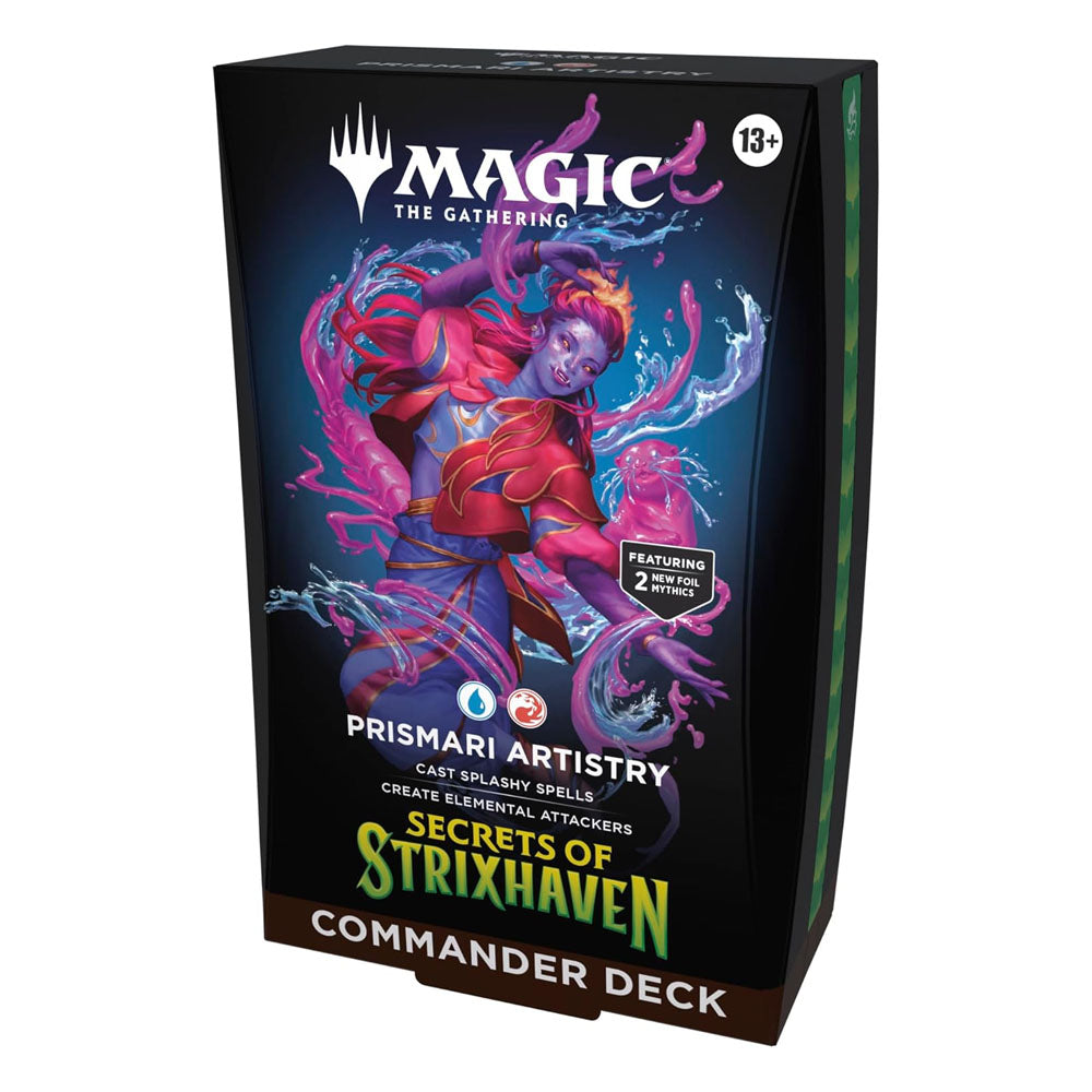 MTG - Mazo de Commander de Secretos de Strixhaven, de Magic: The Gathering - Prismari Artistry (INGLÉS)