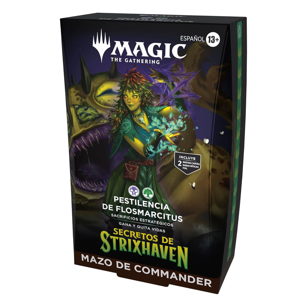 MTG - Mazo de Commander de Secretos de Strixhaven, de Magic: The Gathering - Pestilencia de Flosmarcitus (ESPAÑOL)
