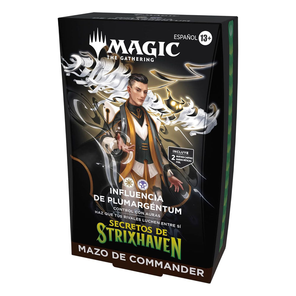 MTG - Mazo de Commander de Secretos de Strixhaven, de Magic: The Gathering - Influencia de Plumargéntum (ESPAÑOL)