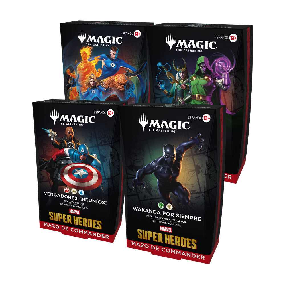 MTG MARVEL SUPER HEROES COMMANDER DECK ESPAÑOL (caja 4 barajas)