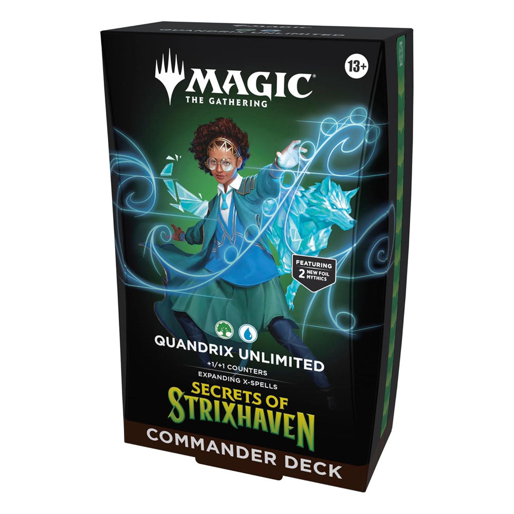 MTG - Mazo de Commander de Secretos de Strixhaven, de Magic: The Gathering - Quándrix Unlimited (INGLÉS)