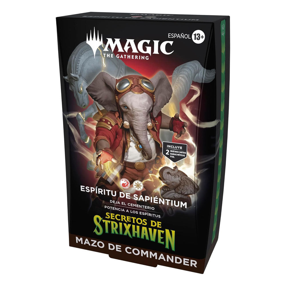 MTG - Mazo de Commander de Secretos de Strixhaven, de Magic: The Gathering - Espíritu de Sapiéntium (ESPAÑOL)