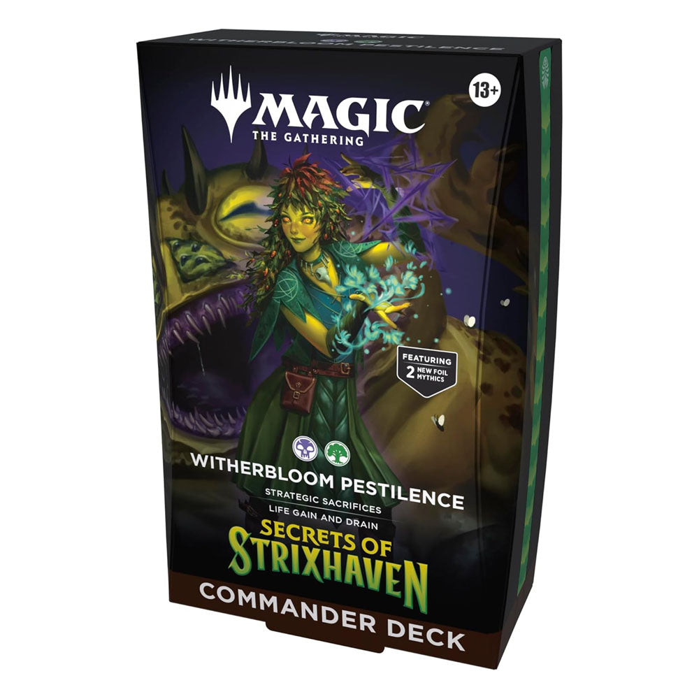 MTG - Mazo de Commander de Secretos de Strixhaven, de Magic: The Gathering - Witherbloom Pestilence (INGLÉS)