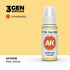 AK11038 - Pale Yellow 17ml - AMARILLO PÁLIDO – ESTANDAR – 3GEN PINTURA ACRILICA