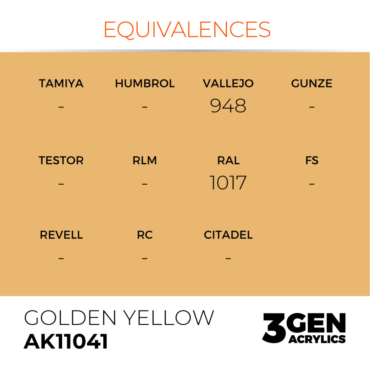 Golden Yellow 17ml