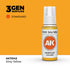 AK11043 - Dirty Yellow 17ml - AMARILLO SUCIO – ESTANDAR – 3GEN PINTURA ACRILICA