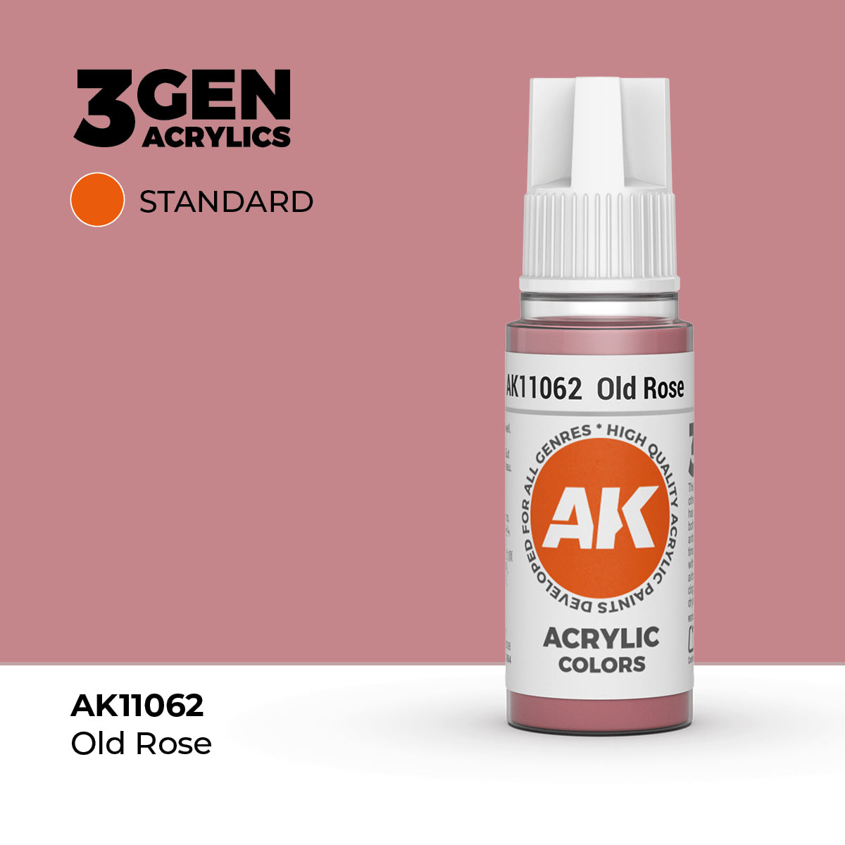 AK11062 - Old Rose 17ml - ROSA VIEJO – ESTANDAR – 3GEN PINTURA ACRILICA