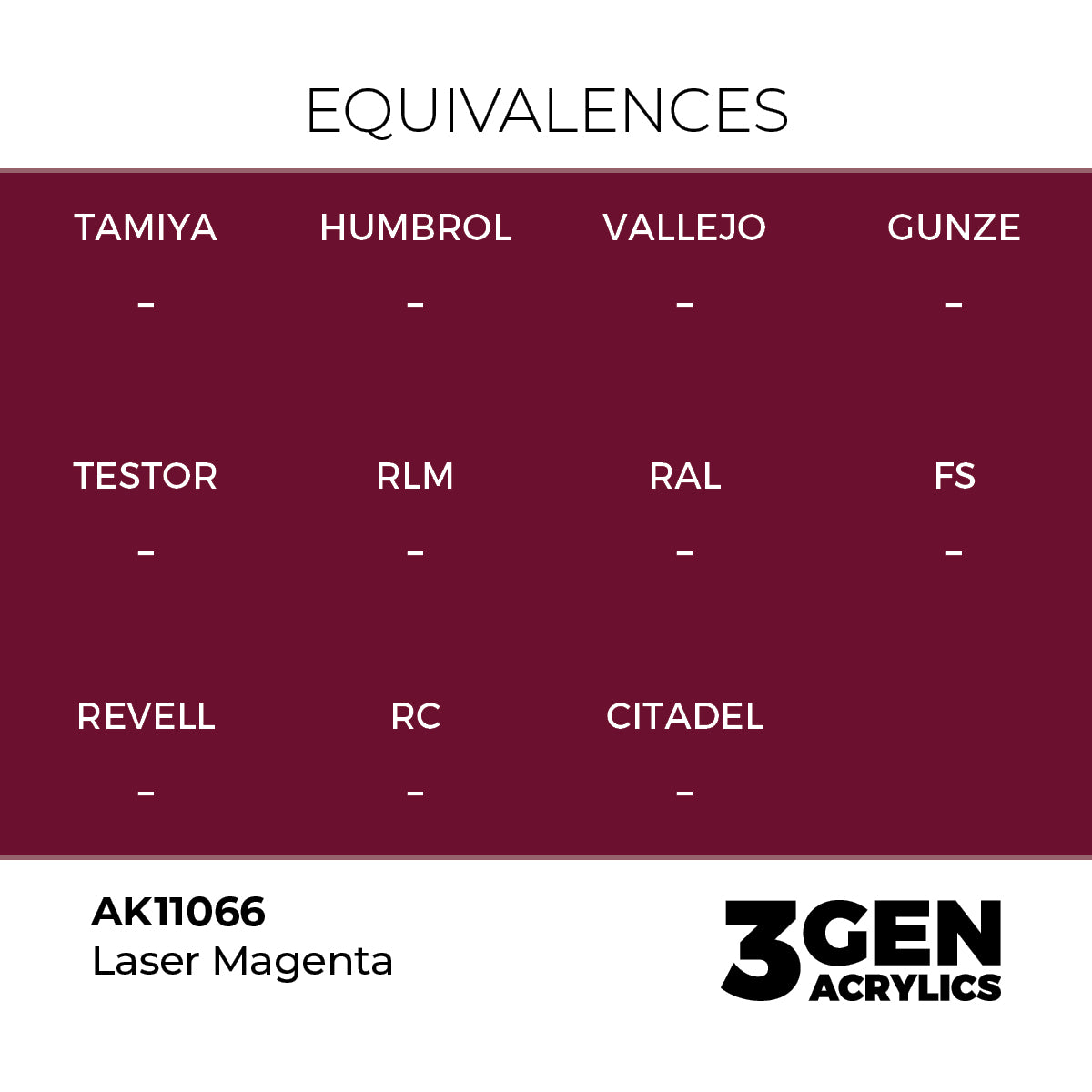 AK11066 - Laser Magenta 17ml - MAGENTA LÁSER – ESTANDAR – 3GEN PINTURA ACRILICA