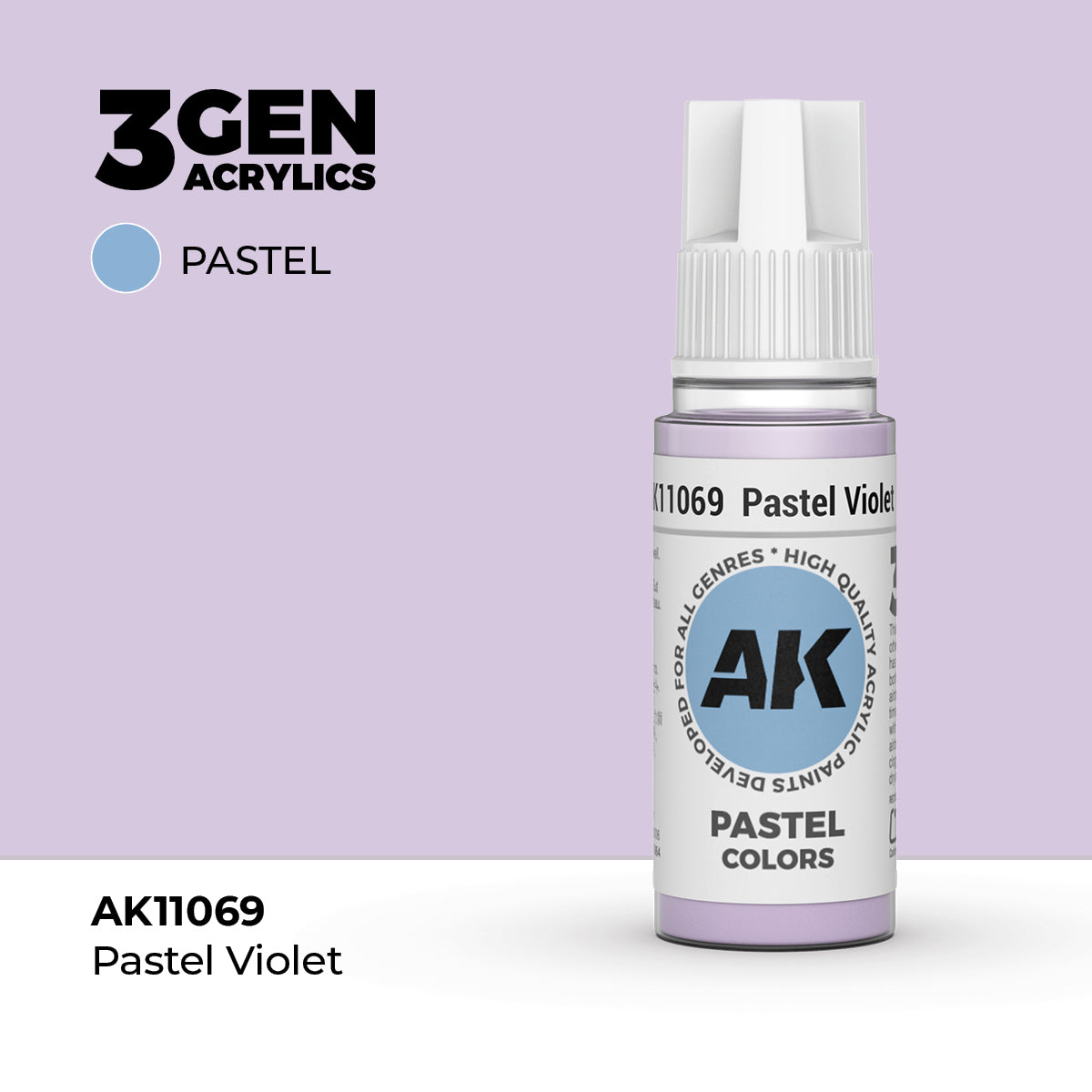 AK11069 - Pastel Violet 17ml - VIOLETA PASTEL – PASTEL – 3GEN PINTURA ACRILICA
