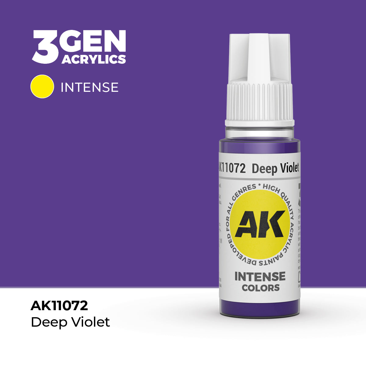 AK11072 - Deep Violet 17ml - VIOLETA PROFUNDO – INTENSO – 3GEN PINTURA ACRILICA