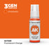AK11081 - Fluorescent Orange 17ml - NARANJA FLUORESCENTE – ESTANDAR – 3GEN PINTURA ACRILICA