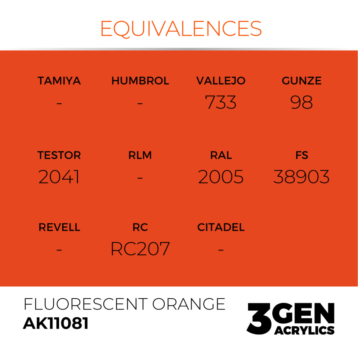 Fluorescent Orange 17ml
