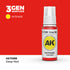 AK11088 - Deep Red 17ml - ROJO PROFUNDO – INTENSO – 3GEN PINTURA ACRILICA