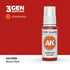 AK11089 . Blood Red 17ml - ROJO SANGRE – ESTANDAR – 3GEN PINTURA ACRILICA