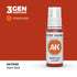 AK11092 - Matt Red 17ml - ROJO MATE – ESTANDAR – 3GEN PINTURA ACRILICA
