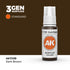 AK11109 - Dark Brown 17ml - MARRÓN OSCURO – ESTANDAR – 3GEN PINTURA ACRILICA