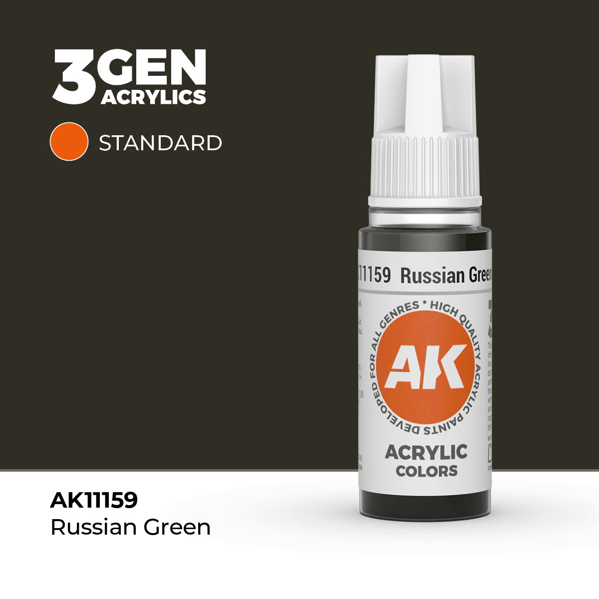 AK11159 - Russian Green 17ml - VERDE RUSO – ESTANDAR – 3GEN PINTURA ACRILICA