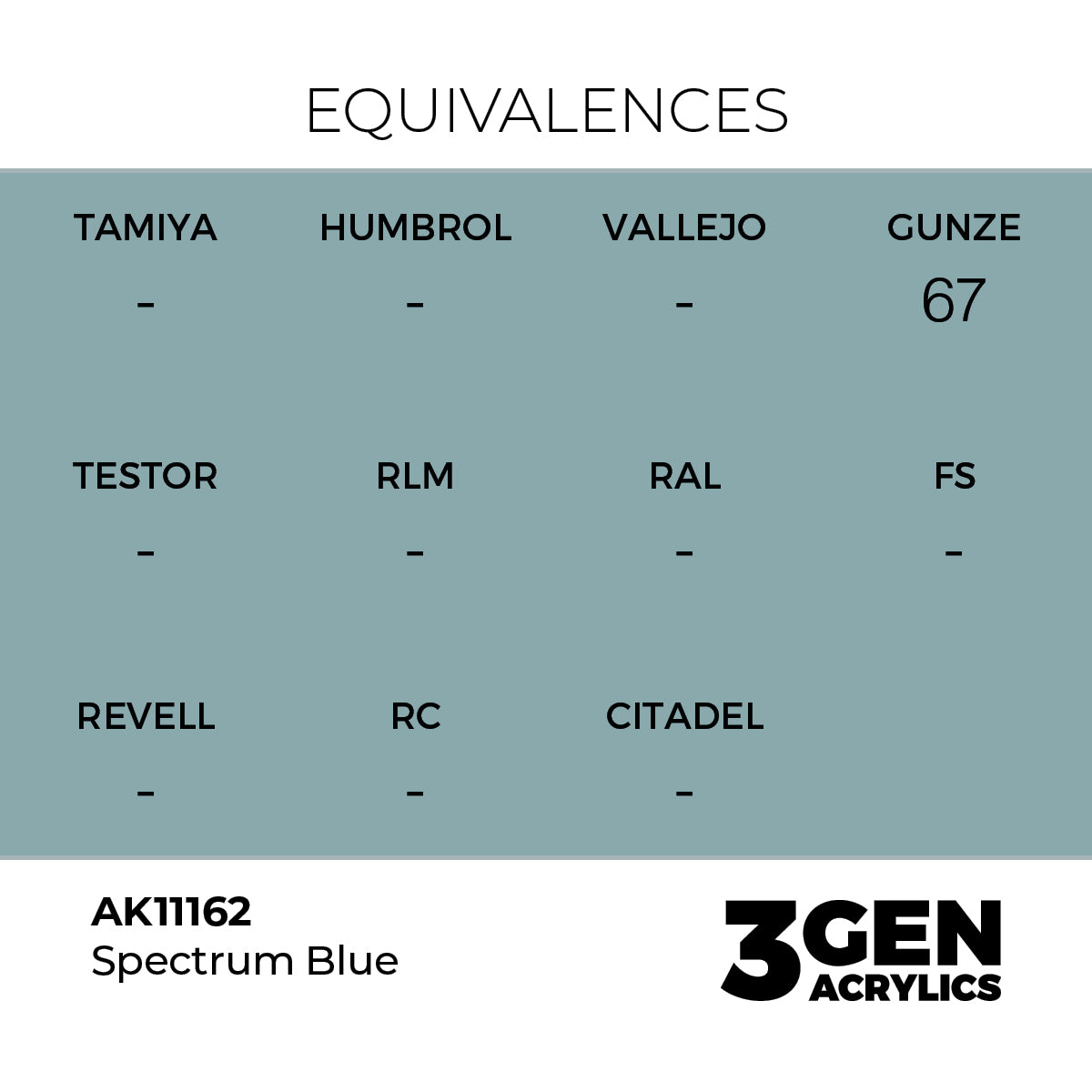 AK11162 - Spectrum Blue  17ml - AZUL ESPECTRO – ESTANDAR – 3GEN PINTURA ACRILICA