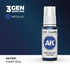 AK11201 - Cobalt Blue 17ml - AZUL COBALTO – METÁLICO – 3GEN PINTURA ACRILICA