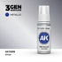 AK11209 - Silver 17ml - PLATA – METÁLICO – 3GEN PINTURA ACRILICA