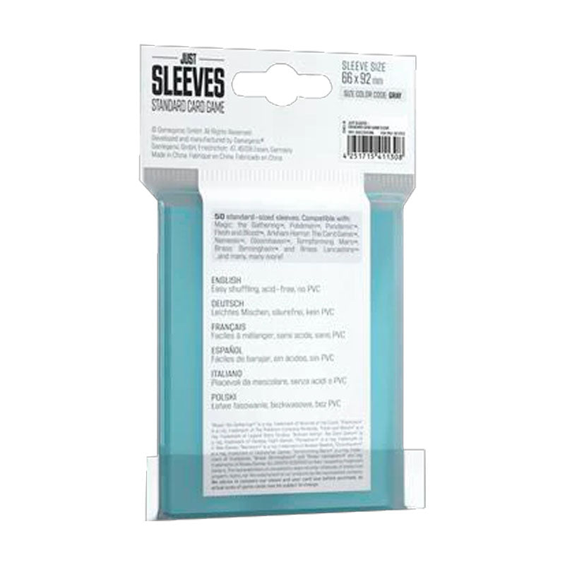 JUST SLEEVES STANDARD CARD GAME CLEAR (50)