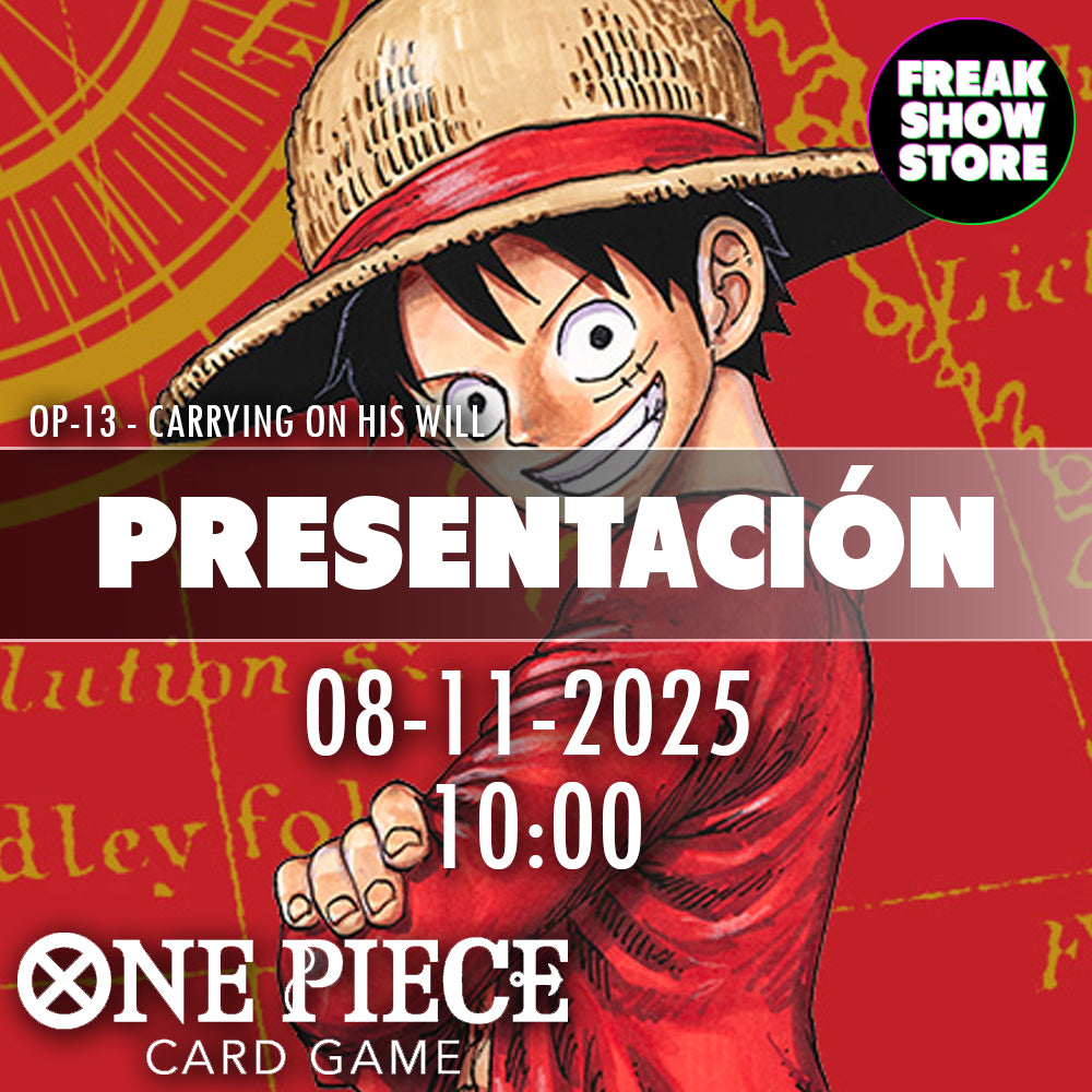 PRESENTACIÓN OP-13 ONE PIECE TCG (08/11/2025)
