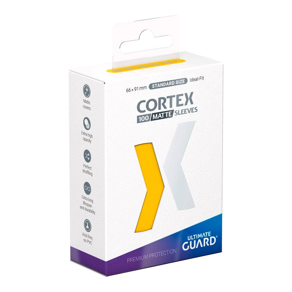 FUNDAS CORTEX TAMAÑO ESTÁNDAR YELLOW MATTE (100)