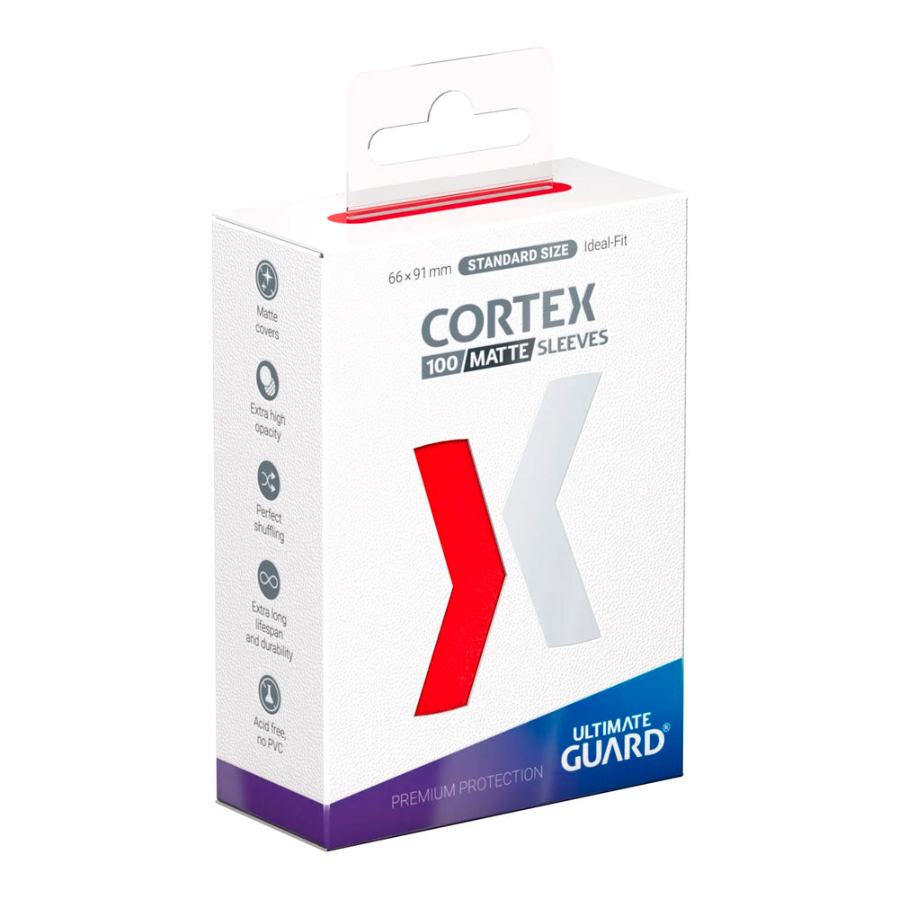 FUNDAS CORTEX TAMAÑO ESTÁNDAR RED MATTE (100)