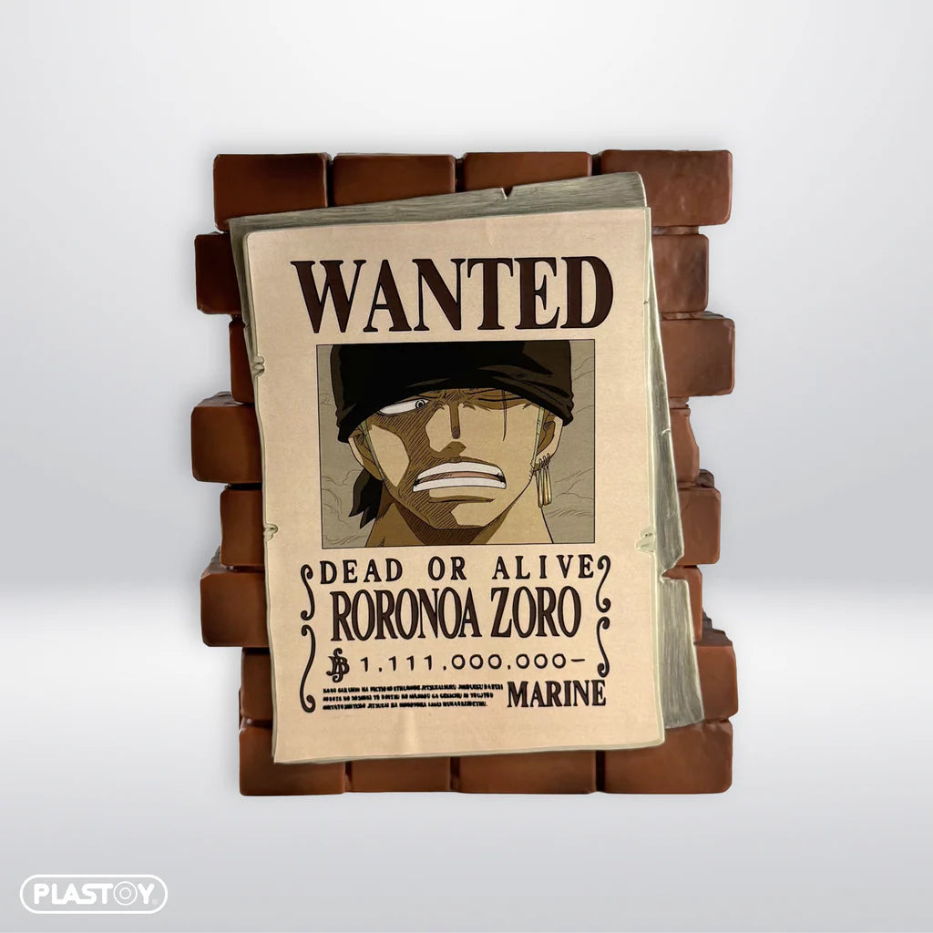 HUCHA ONE PIECE WANTED ZORO PVC PLASTOY