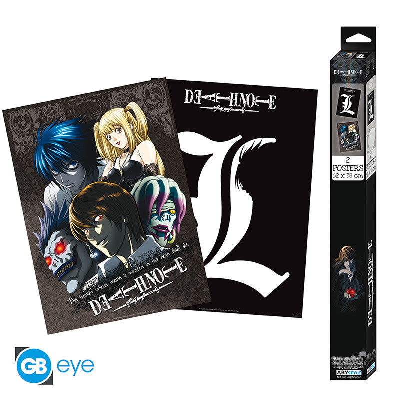 SET 2 CHIBI POSTERS L & GROUP DEATH NOTE
